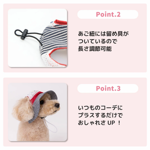 pipi ヒッコリーハット ペット用品 26SS