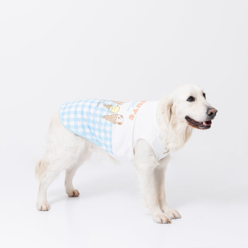 スヌーピーアイスクールタンク中大型犬 ペット用品 接触冷感 COOL