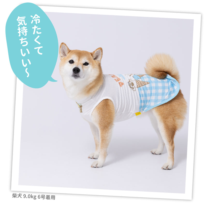 スヌーピーアイスクールタンク中大型犬 ペット用品 接触冷感 COOL