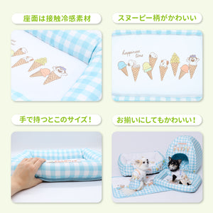スヌーピーアイスクールマット ペット用品 接触冷感