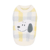 【先行予約 20％OFF】 【先行予約 20％OFF】 スヌーピーチェックシェニールニット　 ペット用品