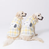 【先行予約 20％OFF】 スヌーピーチェックシェニールニット中・大型犬 ペット用品