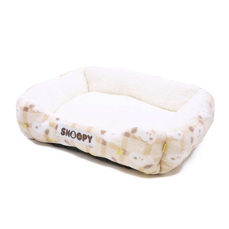 【先行予約 20％OFF】 スヌーピーチェックボアソファ ペット用品