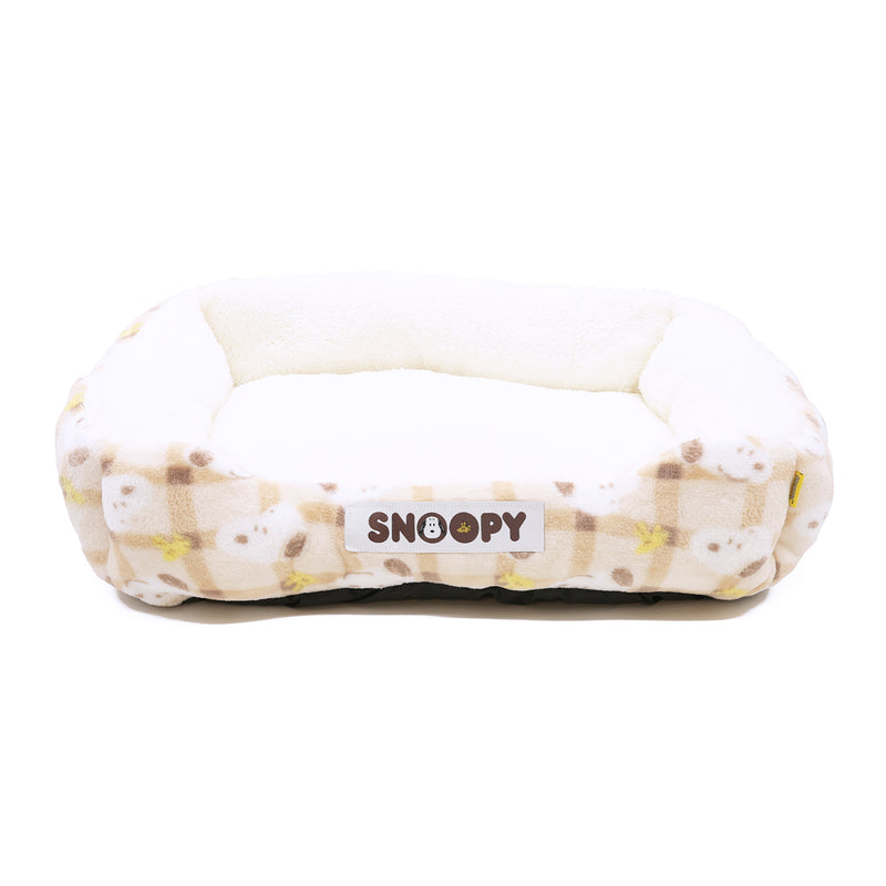 【先行予約 20％OFF】 スヌーピーチェックボアソファ ペット用品