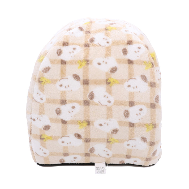 【先行予約 20％OFF】 スヌーピーチェックボアドームベッド ペット用品