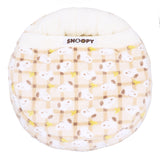 【先行予約 20％OFF】 スヌーピーチェックボアラウンドベッド ペット用品