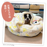 スヌーピー雲柄ボアブランケットL ペット用品