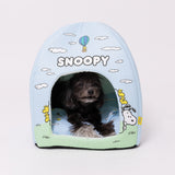 スヌーピー青空柄ドームベッド ペット用品