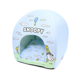 スヌーピー青空柄ドームベッド ペット用品