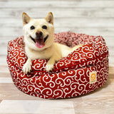 mamemochi 沼る唐草ラウンドベッド & ブランケット  セット〜唐草まみれシリーズ〜