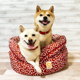 mamemochi 沼る唐草ラウンドベッド & ブランケット  セット〜唐草まみれシリーズ〜