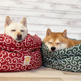 mamemochi 沼る唐草ラウンドベッド & ブランケット  セット〜唐草まみれシリーズ〜