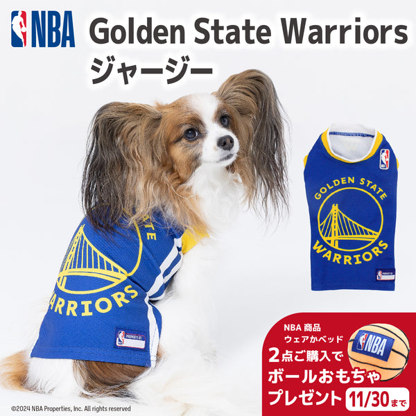 【開幕記念10%OFF＋ボールトイプレゼント】NBA Golden State Warriors ジャージー  NBA公式ライセンス ペット商品