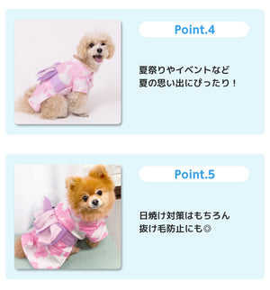 pipi 芍薬柄浴衣 ペット用品 26SS