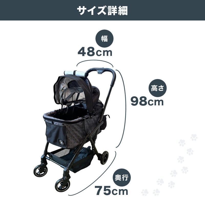 Peanuts SNOOPY 4輪ペットカート ペット用品｜MOFF(モフ) 犬服 ドッグ