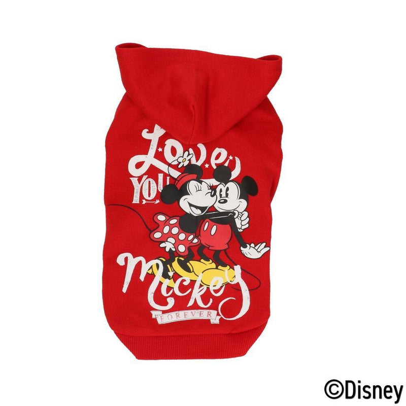 Disney<ミッキー><ミニー> パーカー フレブルサイズ レッド - MOFF