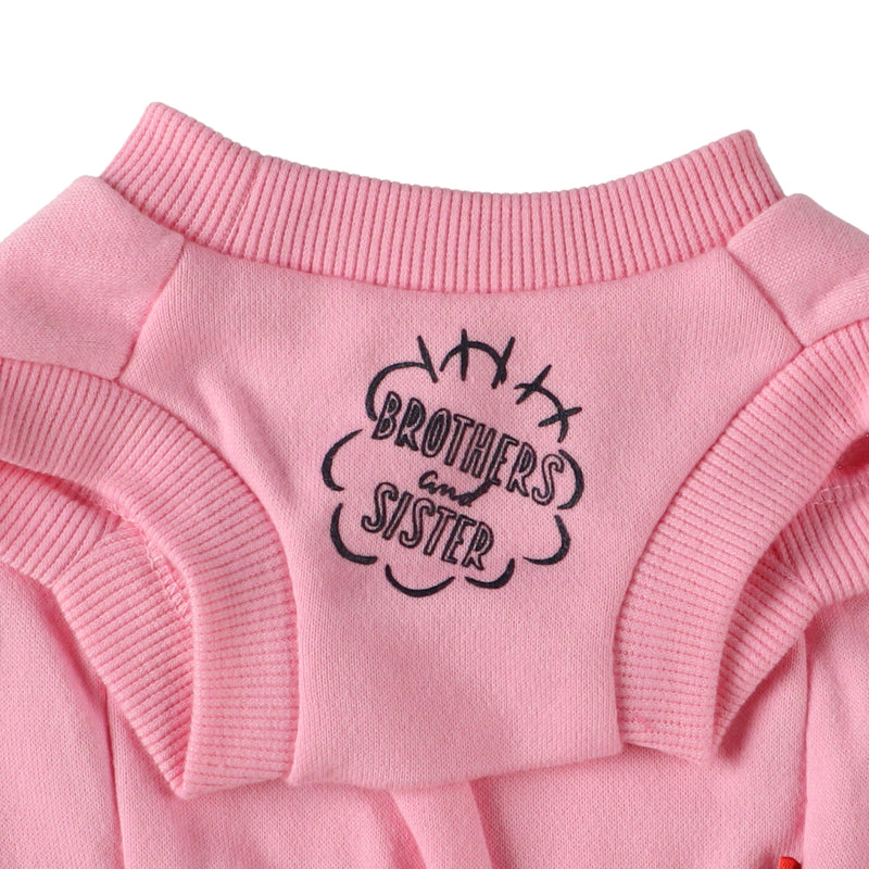 PEANUTS SNOOPY スヌーピー B&S トレーナー ピンク