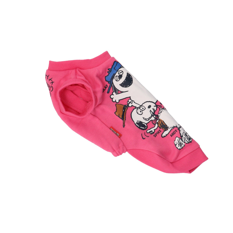 PEANUTS SNOOPY スヌーピー B&S トレーナー ピンク