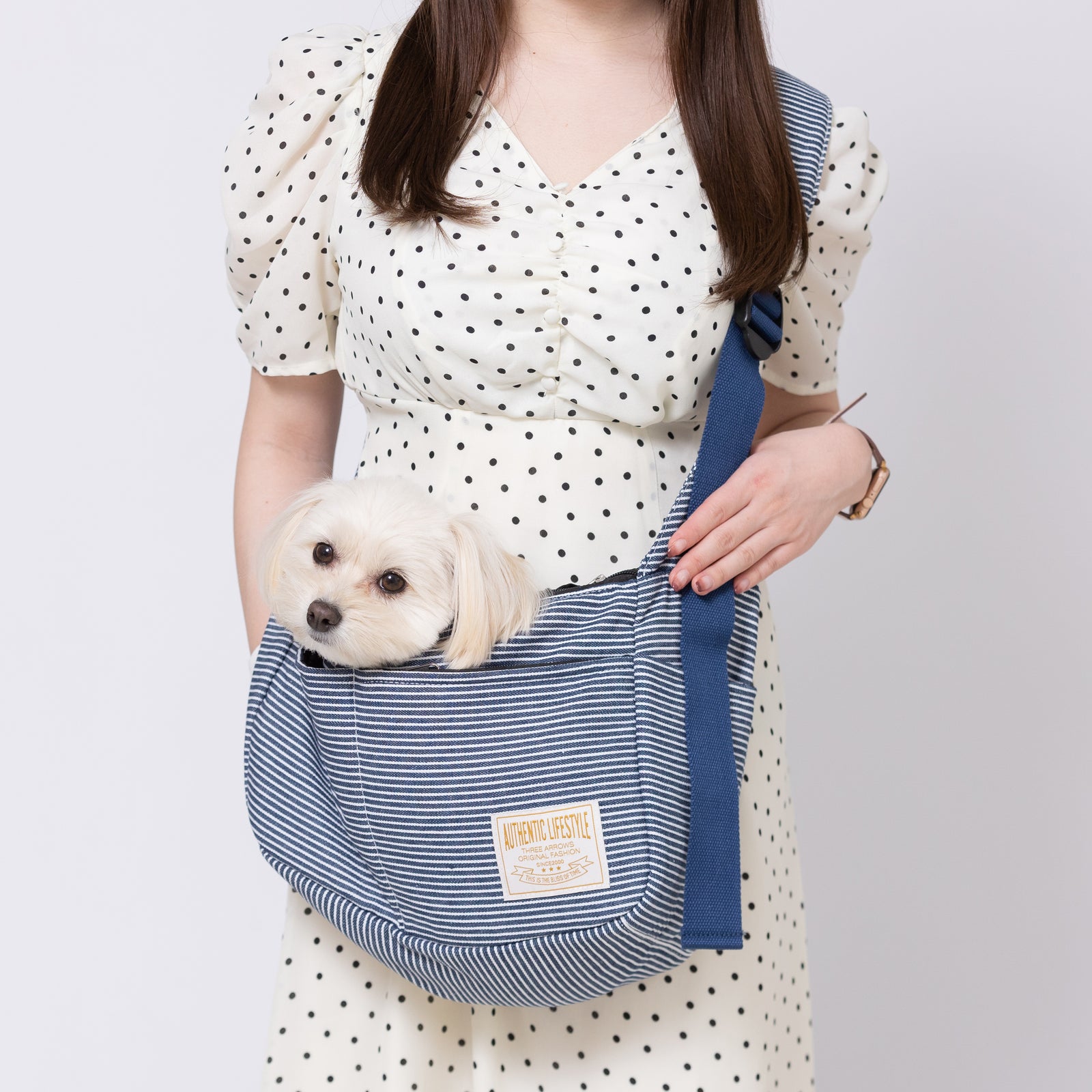 PiPiヒッコリースリングS グレー 犬服 ペットウェア ペット用品｜MOFF
