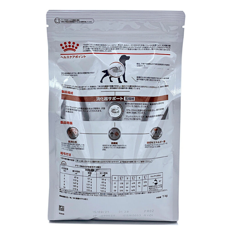 ROYAL CANIN - ロイヤルカナン 犬用 消化器サポート 高繊維 1kg