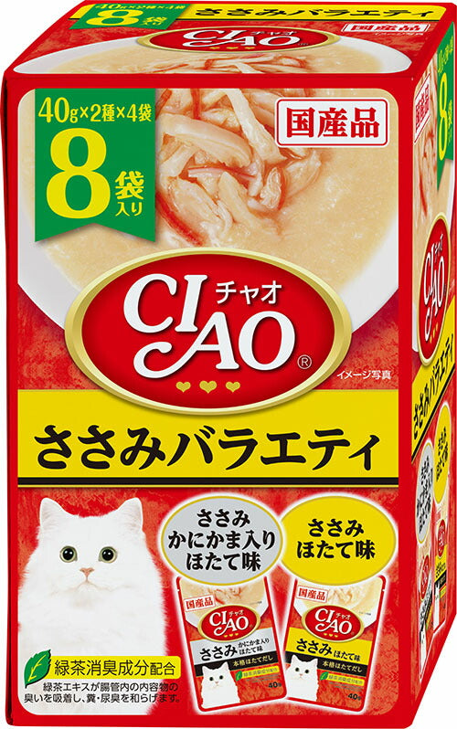 いなば  パウチ ささみバラエティ４０ｇ×８袋