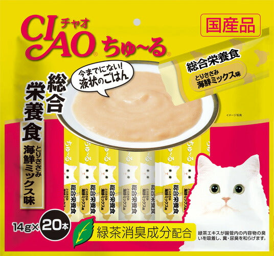 いなば ちゅ～る総合栄養食ささみ海鮮ミックス味１４ｇ２０本