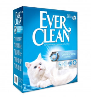 EVERCLEAN エバークリーン 6L オランダ産 ベントナイト最高級品質 猫自動トイレ 猫砂 固まる 鉱物 ネコ砂 ねこすな 固まる猫砂 消臭 活性炭 6kg