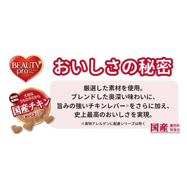 日本ペットフード ビューティープロ ドッグ 食物アレルゲンに配慮 １歳から ２．３ｋｇ / 犬 いぬ ドッグフード プレミアムフード 主食 国産 健康